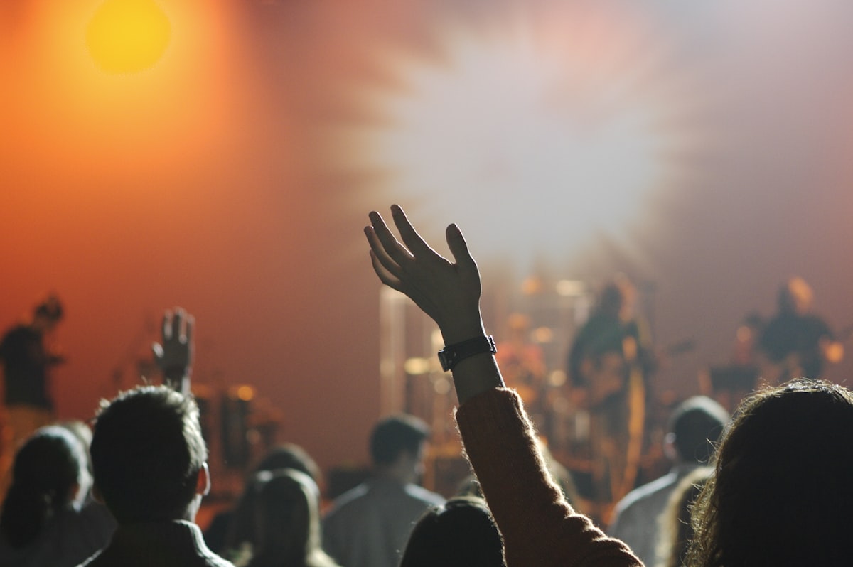 Hands raised in worship and prayer